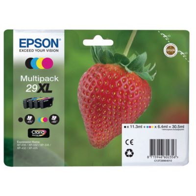 Epson Claria Home 29 Xl Black, Yellow, Cyan and Magenta Ink Cartridge
